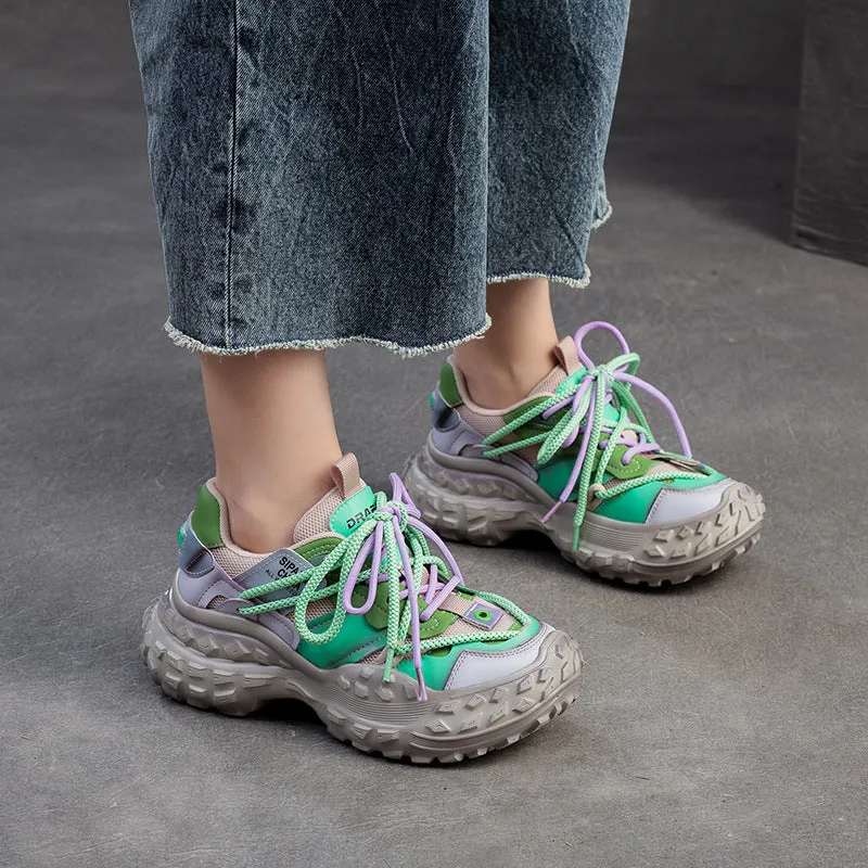 Women Fashion Breathable Color Matching Casual Shoes