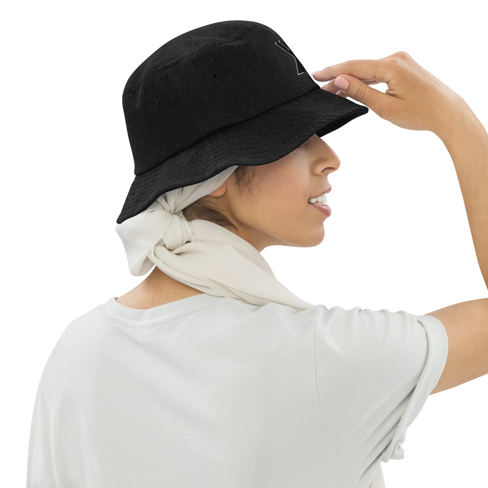 XO Platinum Denim bucket hat