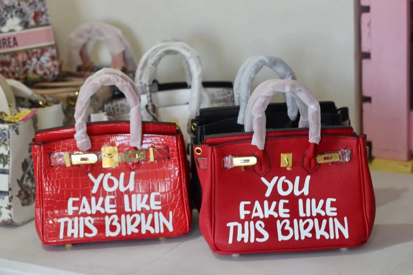 You Fake Like This Birkin - Custom Printed Graphic Bag